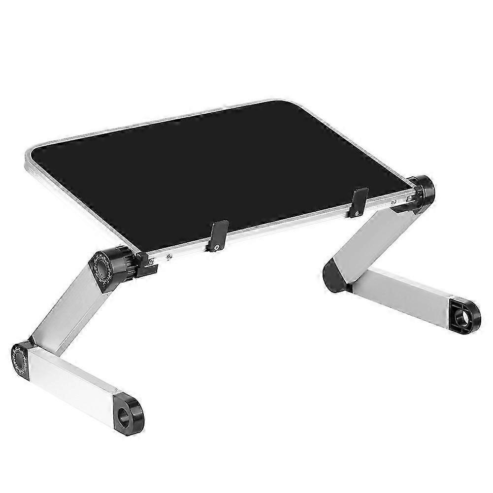 Aluminum Alloy Adjustable Folding Laptop Tray Desk Tablet Table Stand Lifting Plate (black)