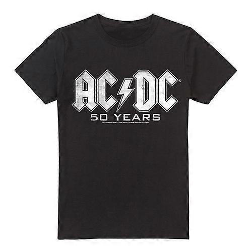 AC/DC Mens 50 Years Logo T-Shirt