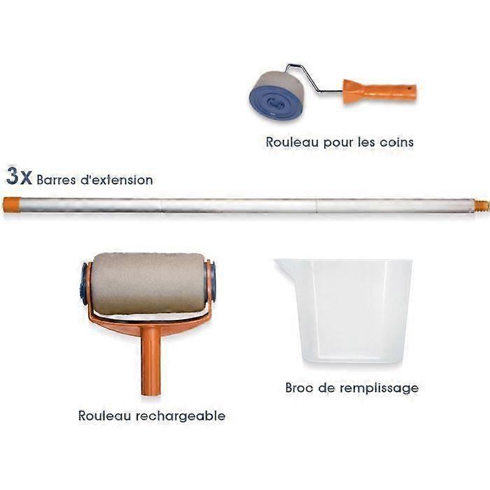 Magic Paint Rollers Anti-Splash Anti-Drip With Reservoir And Extendable Handle