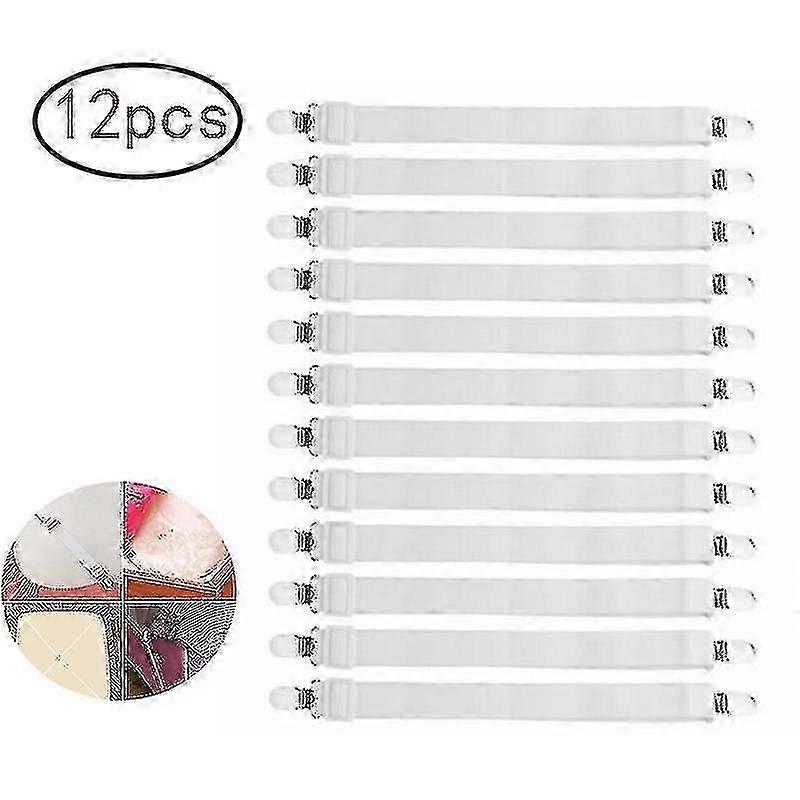 Adjustable Bed Sheet Tensioner, 8 Pieces Elastic Sheet Tensioner