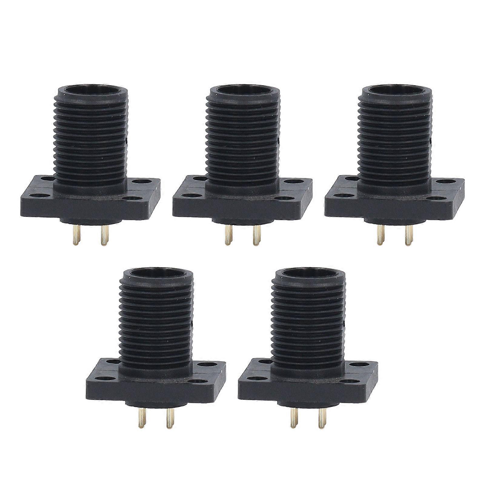 Pin Type Aviation Plug 4 Pin Threaded Square Shape IP67 PCB Panel Aviation Wire Connector Plug