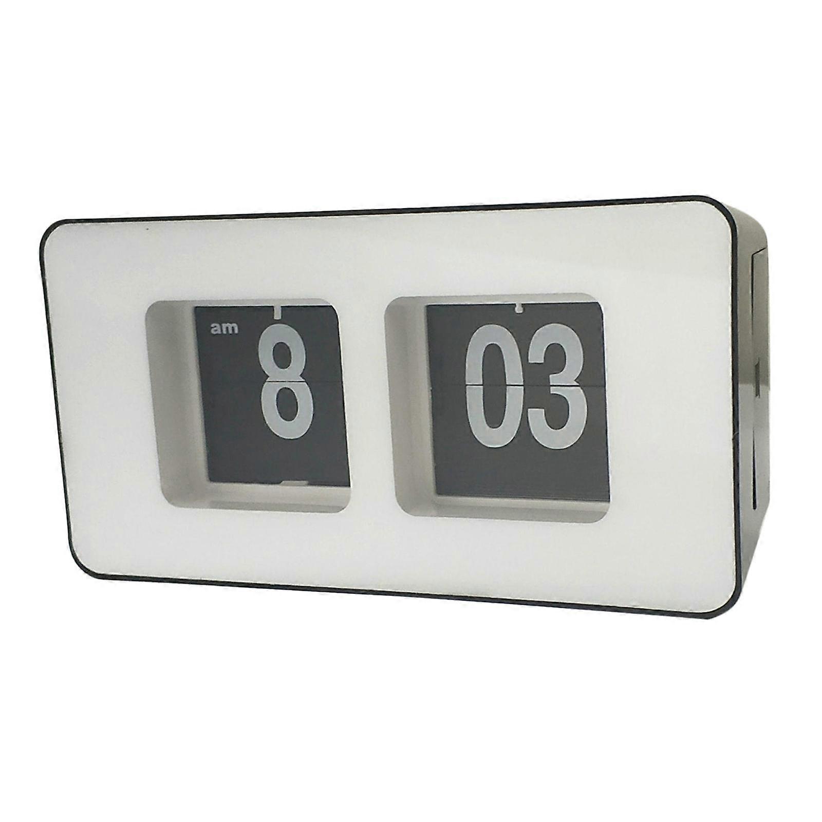Retro Clock Simple Down Clocks Gift White