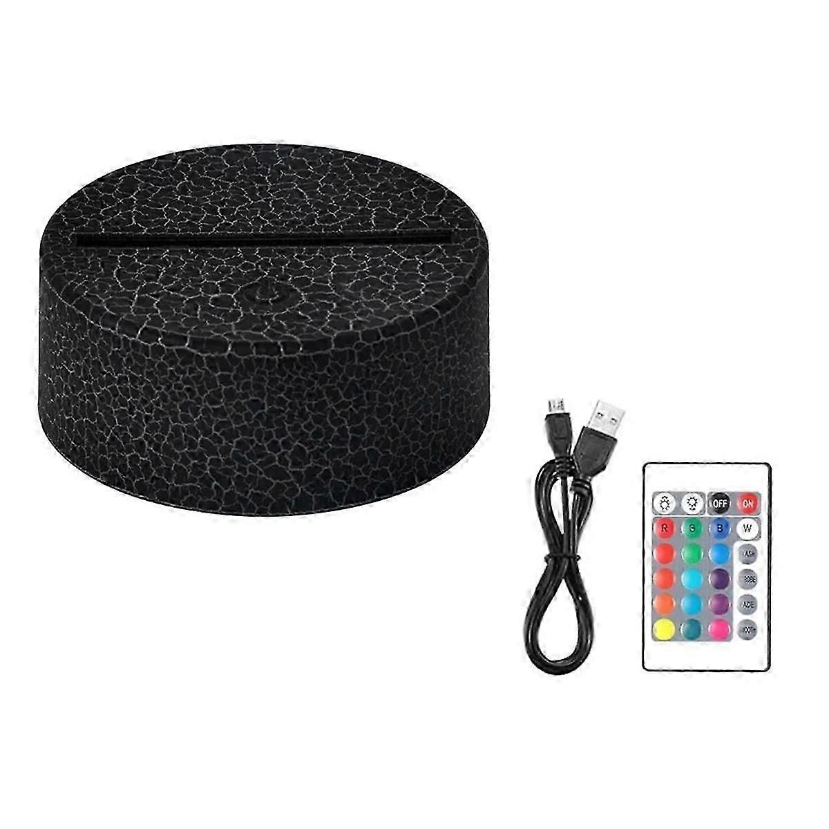 3d Night Light Base Colour Changing Luminous Base Light Usb Interface Led Light Display Base Night