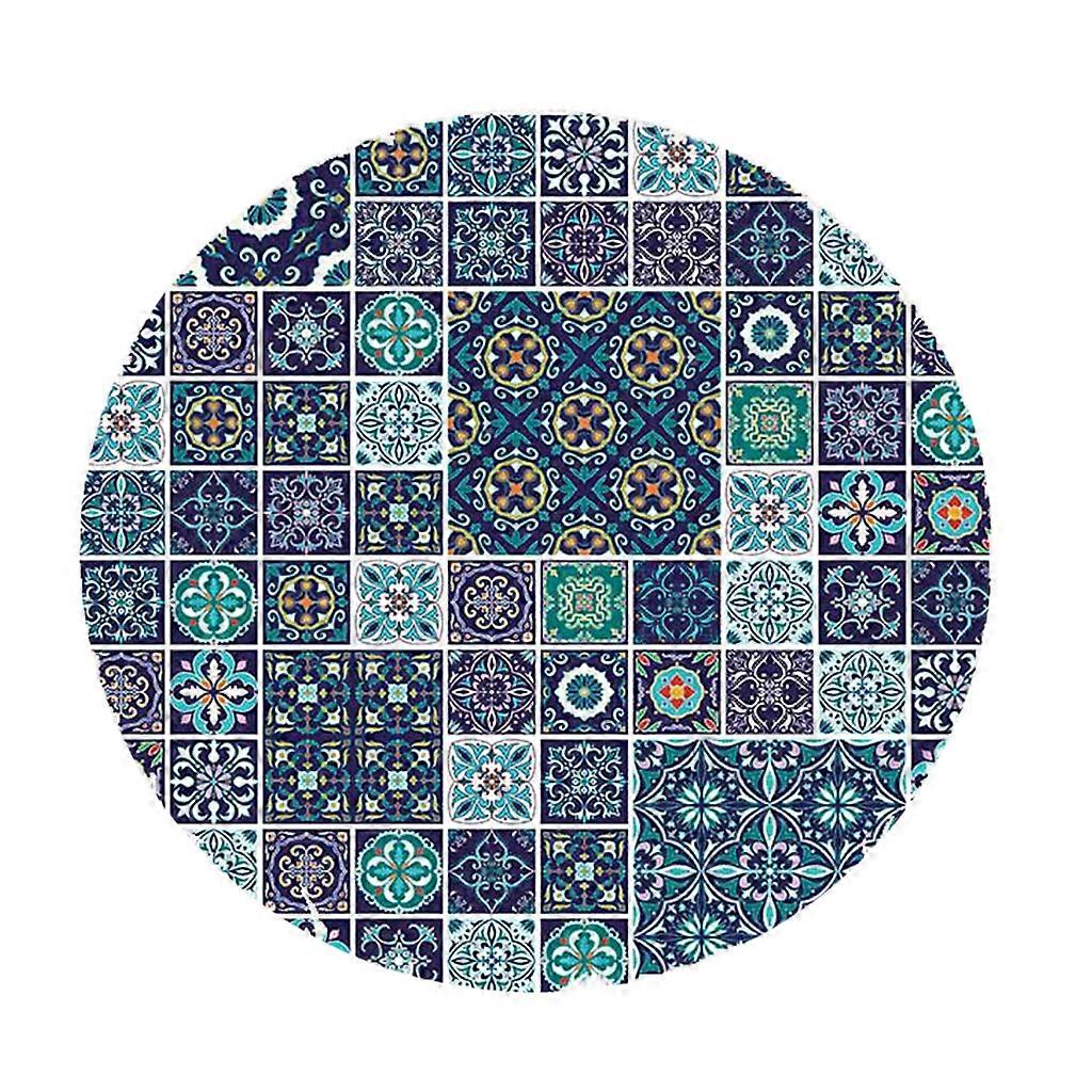 indoor Tablecloth Round Table Cloth Cover, and Water with Elastic Band, Host