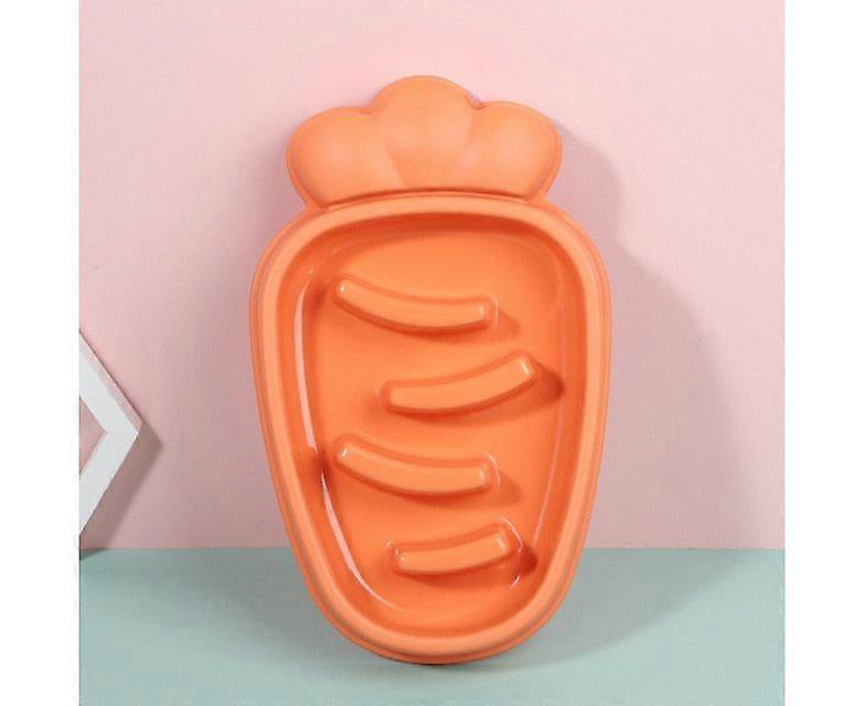 Carrot Shape Dog Slow Feeder Orange - Orange