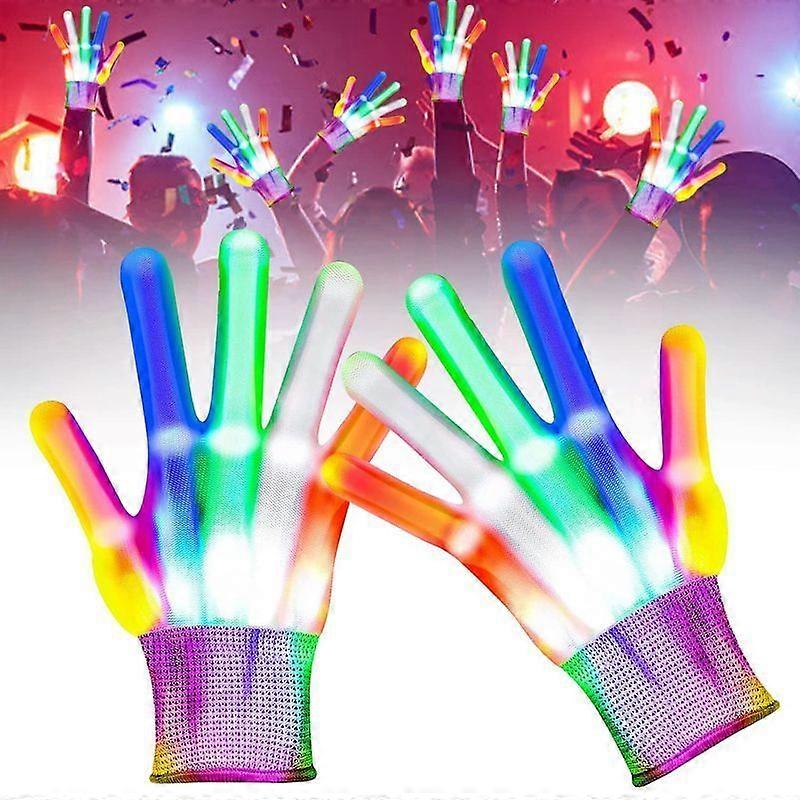 قفازات متوهجة ، قفازات LED للأطفال ، قفازات لامعة ، قفازات LED ، هالوين ، قفازات LED لامعة ، قفازات ملونة لامعة لعيد ميلاد ، ديسكو ، عيد الميلاد ، مرحبا