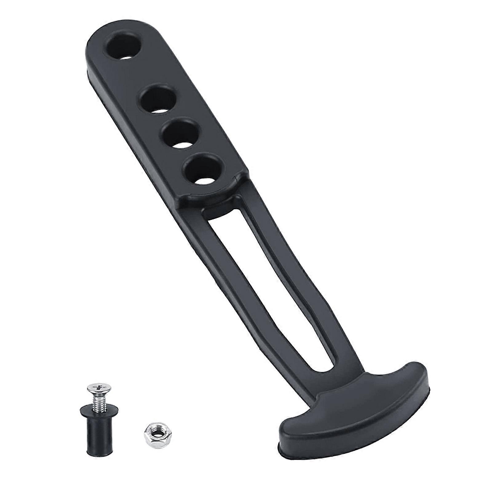 Boat Ladder Strap Black Marine Secure Pontoon Ladder Strap Retaining Rubber Latches Band with 4 Adjustable Mounting Hole