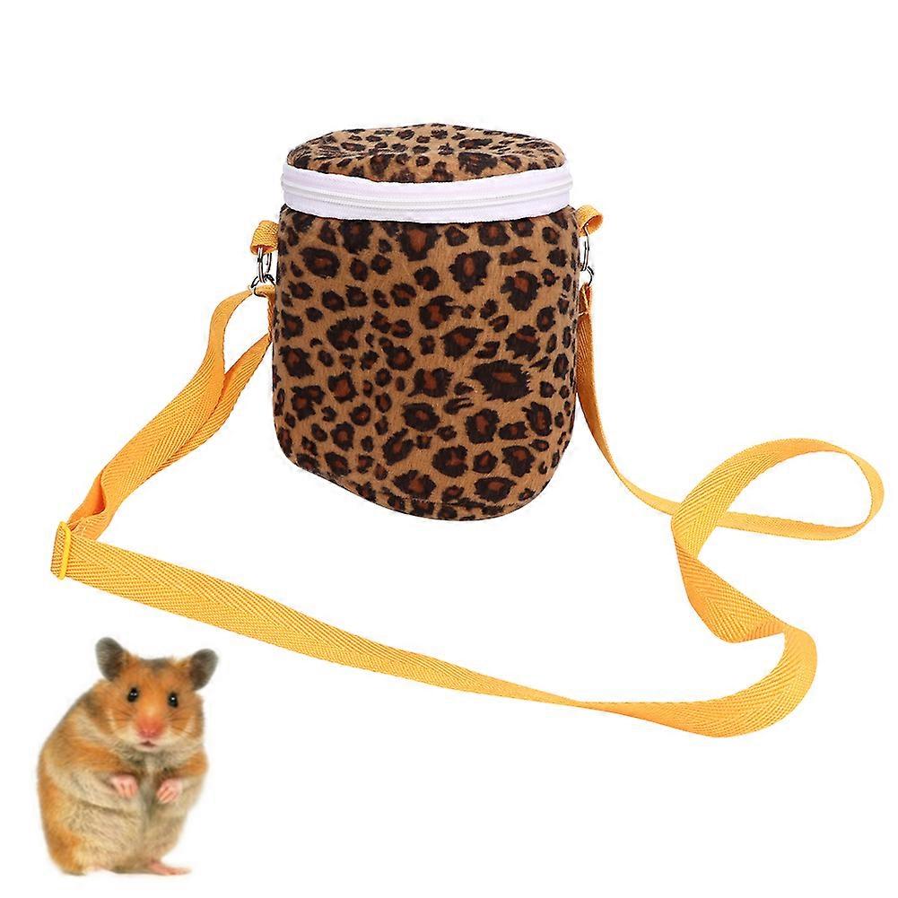 Short Plush Pet Hamster Carrier Bag for Squirrel Hedgehog Guinea Pig - Warm Single Shoulder Sleeping Bag, Soft Material