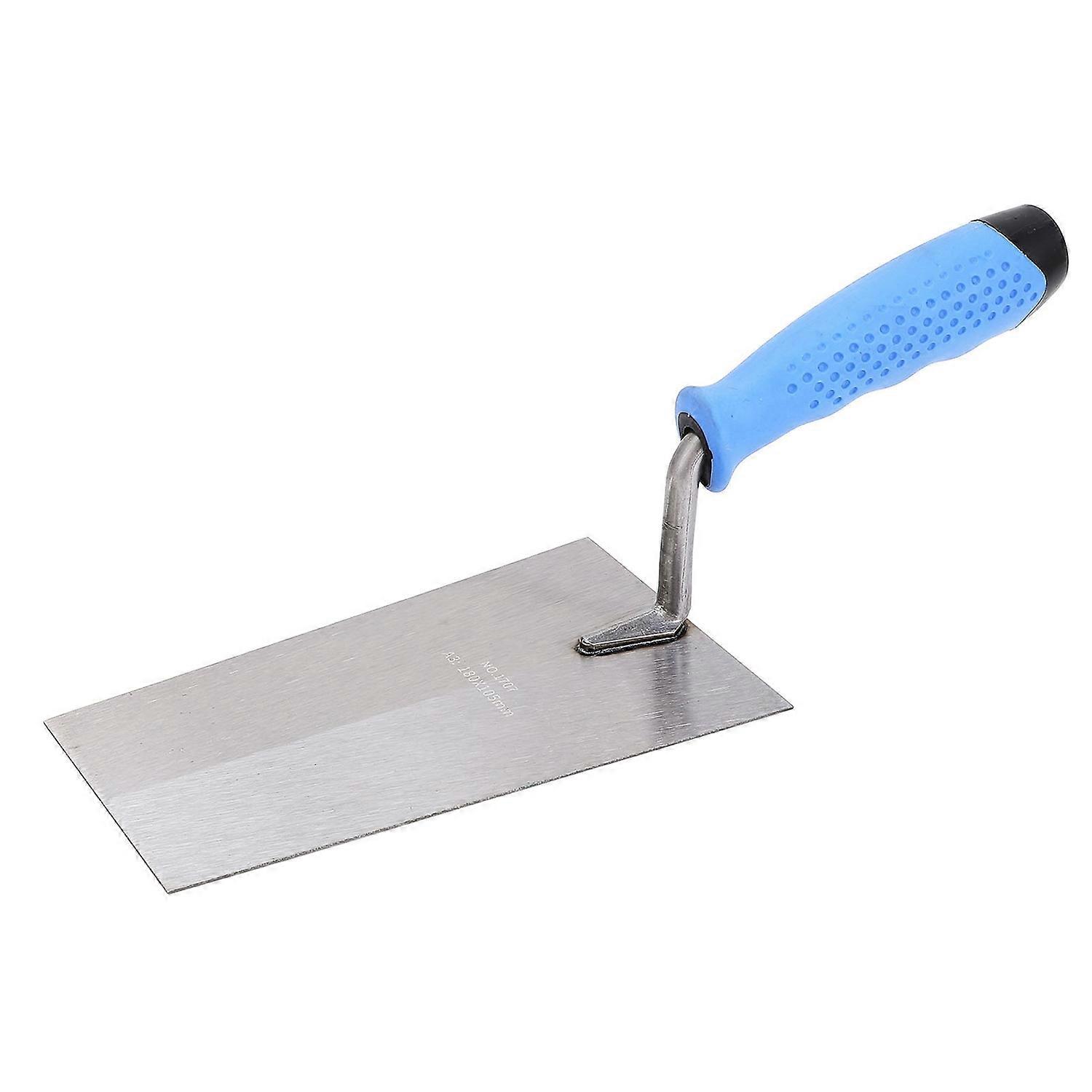 Finishing Trowel Stainless Steel Flat Trowel Rubber Handle Hand Cement Soft Clay Trowel for Construc