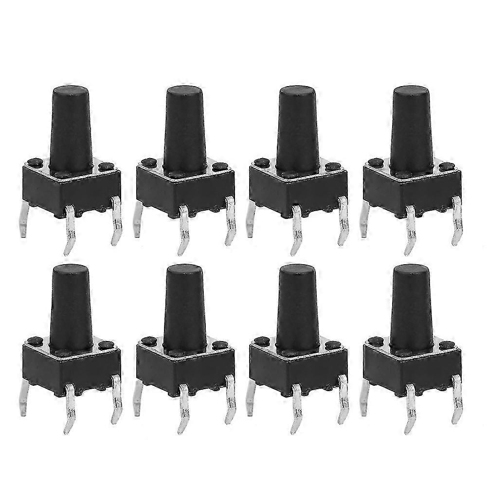 100PCs Momentary Tactile Button Switch Industrial Accessory Quick Response DIP 6 x 6 x 10mm