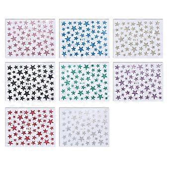Glamorous Star Nail Art Naklejki, kolorowe laserowe naklejki do paznokci dla oszałamiających francuskich wzorów paznokci, idealne do wystroju paznokci z okazji Dnia Niepodległości i damskich