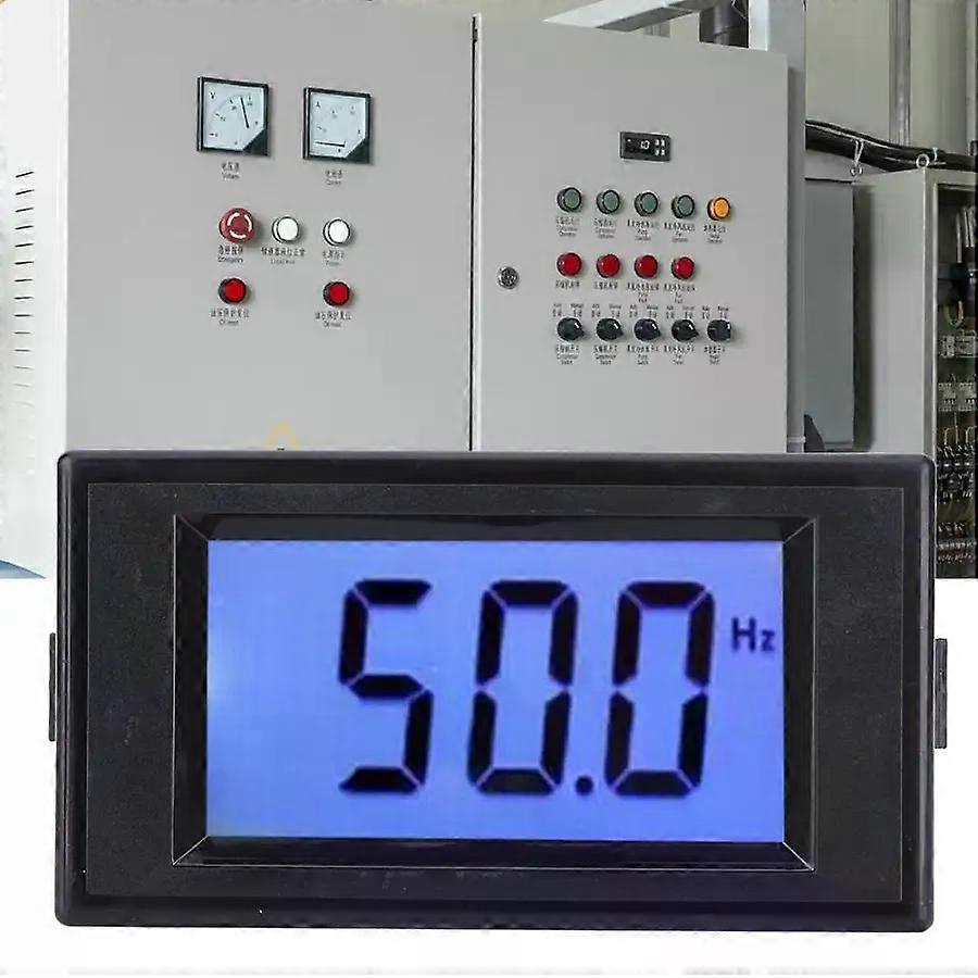 D69-HZ Digital Display Frequency Meter 10-1999HZ 80-300V AC Cymometer With LCD Screen Measuring Tool