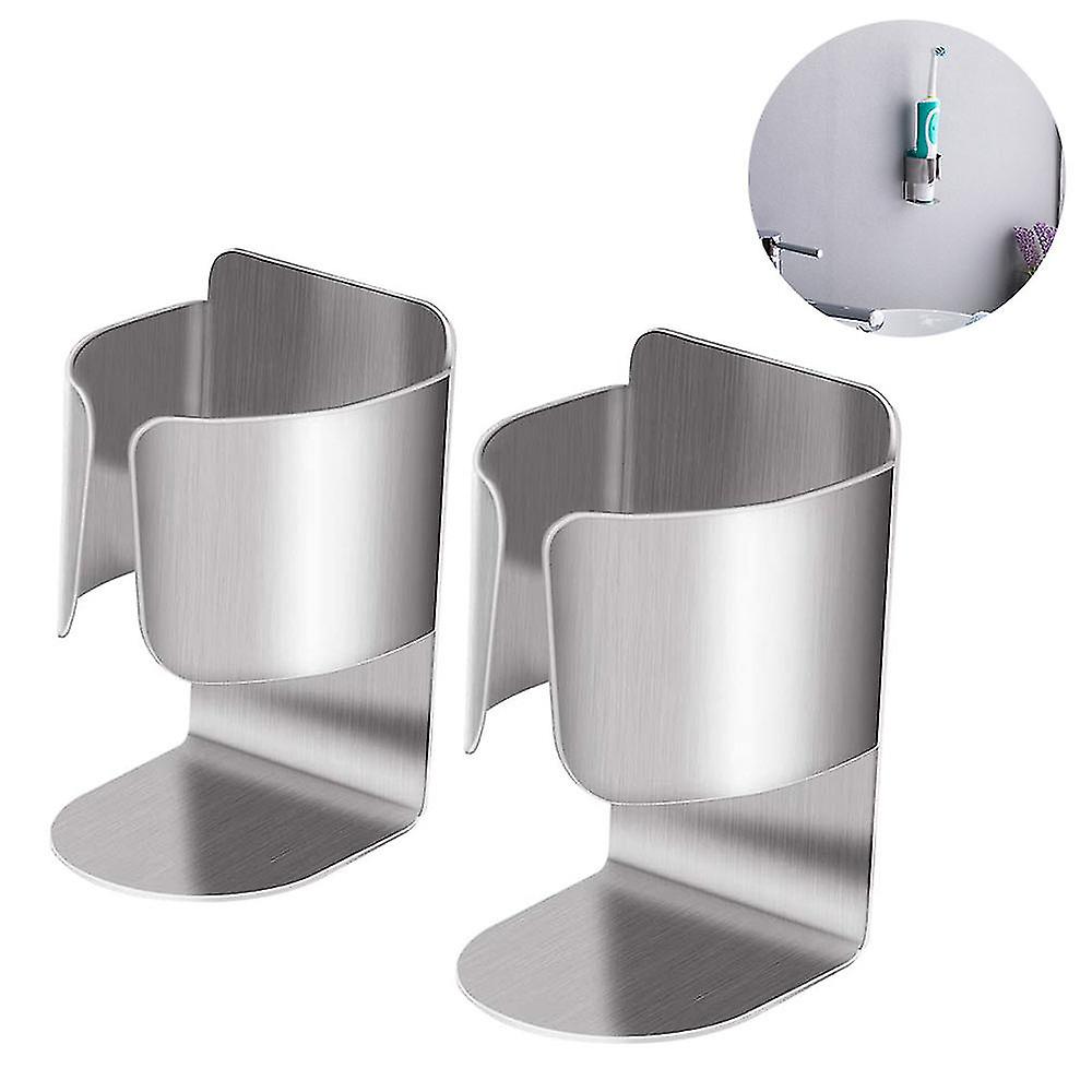 2pcs Adhesive Wall Mount Electric Toothbrush Holder