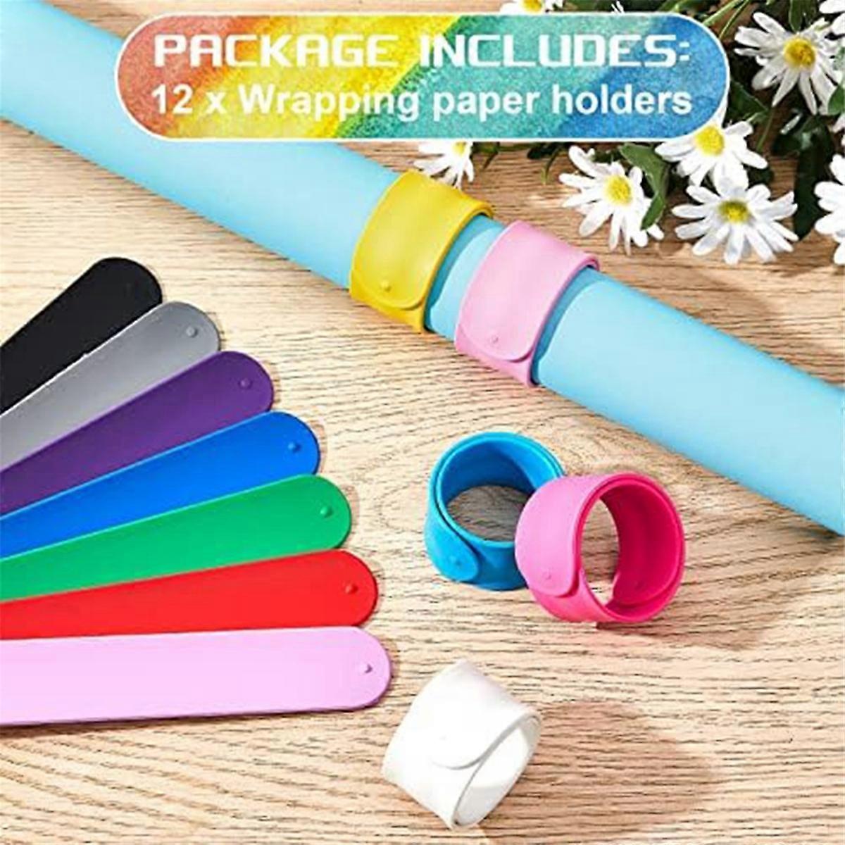 12Pcs Silicone Flip Wrapping Paper Holder Poster Holder