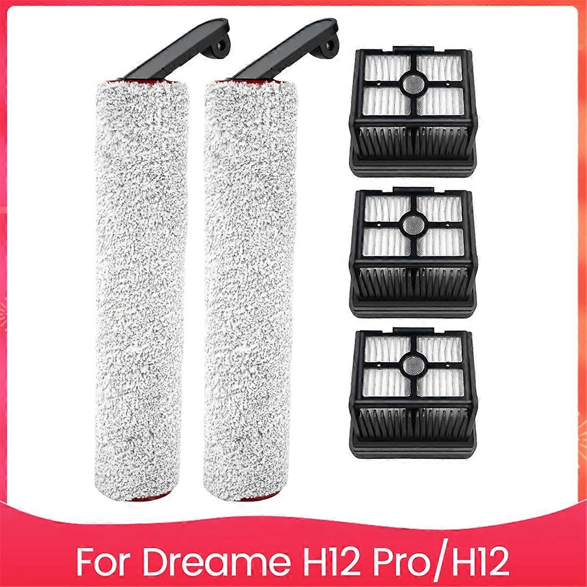 Hepa Filters and Brush Roller for Dreame H12 Pro/ H12 Dual Wet Dry Vacuum Cleaner Spare Parts Access