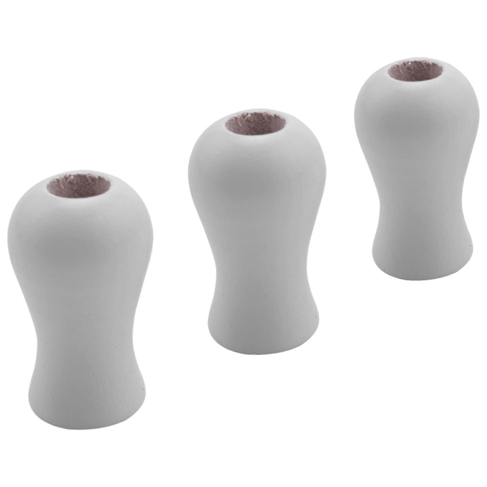 Paquet de 12 embouts de cordon en bois de store pour stores ou stores blanc
