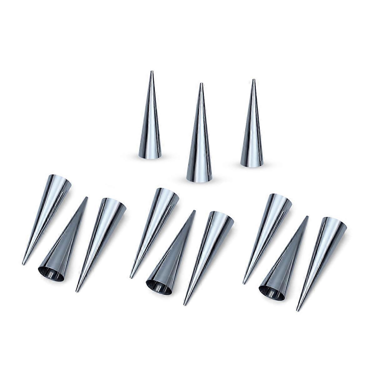 Large Conical Stainless Steel Danish Large Spiral Tool Baking Tool Mold Pastry Cream Corner Cake Bre