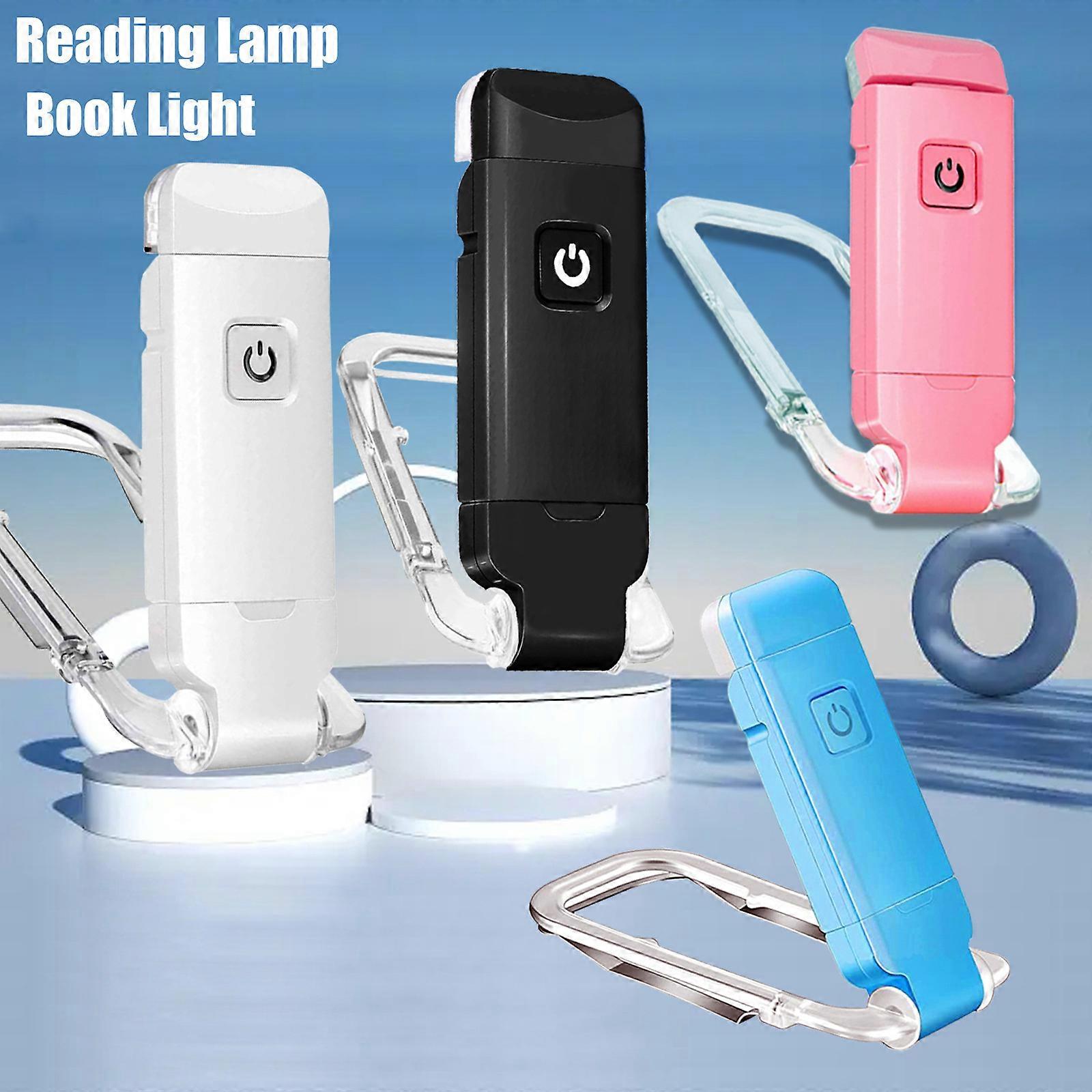 USB Rechargeable Clip on Book Light Eye-Caring Flexible Bookmark Reading Lamp