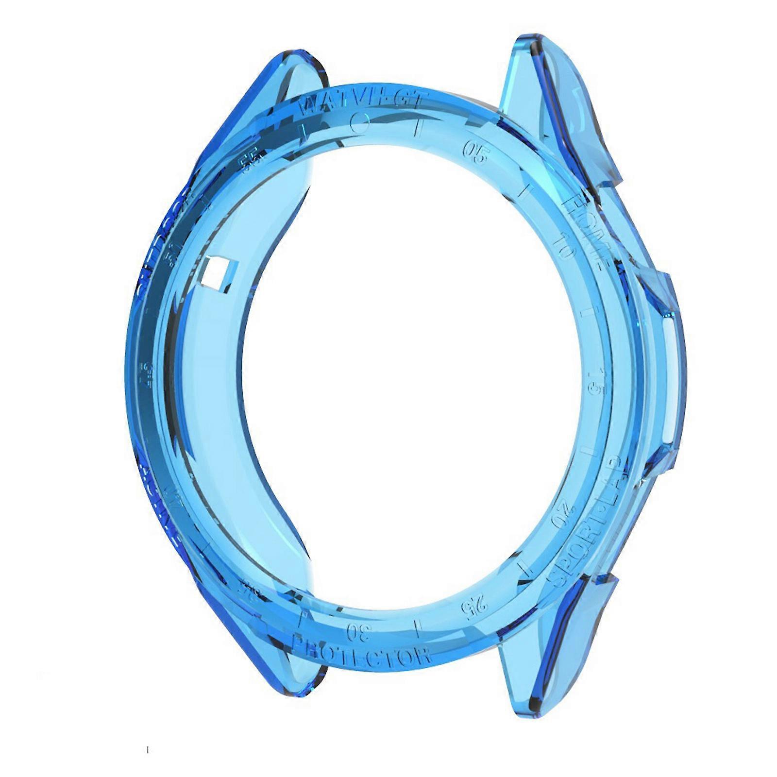 for Smart Watch Anti-dust Coverage Waterproof Protector Shockproof Housing Washable Bumper for Shell for Huawei-Watch -G  Blue