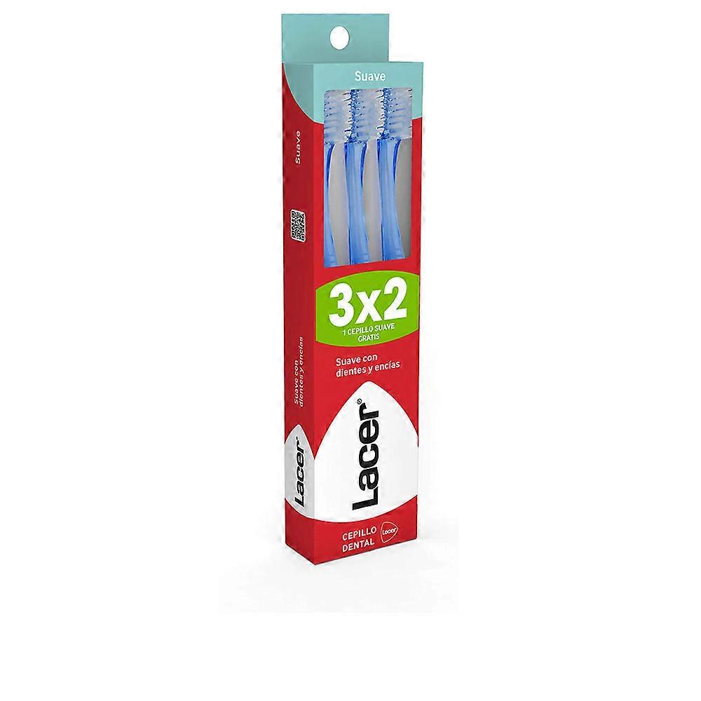 Lacer Soft Toothbrush Pack, 3 units