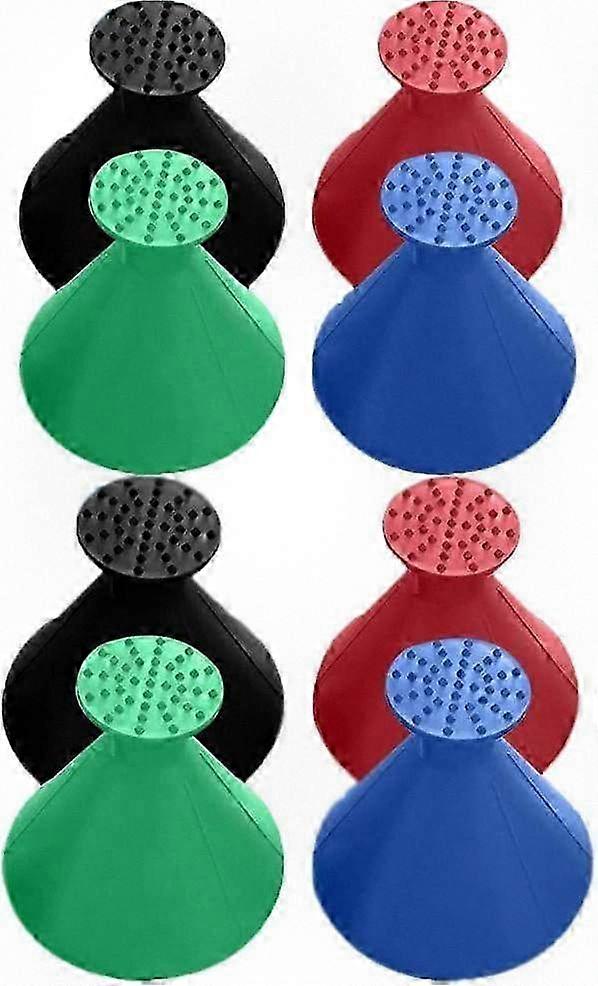 8-Piece Round Ice Scraper Set with Magic Funnel - 4 Color Options for Car Snow Removal