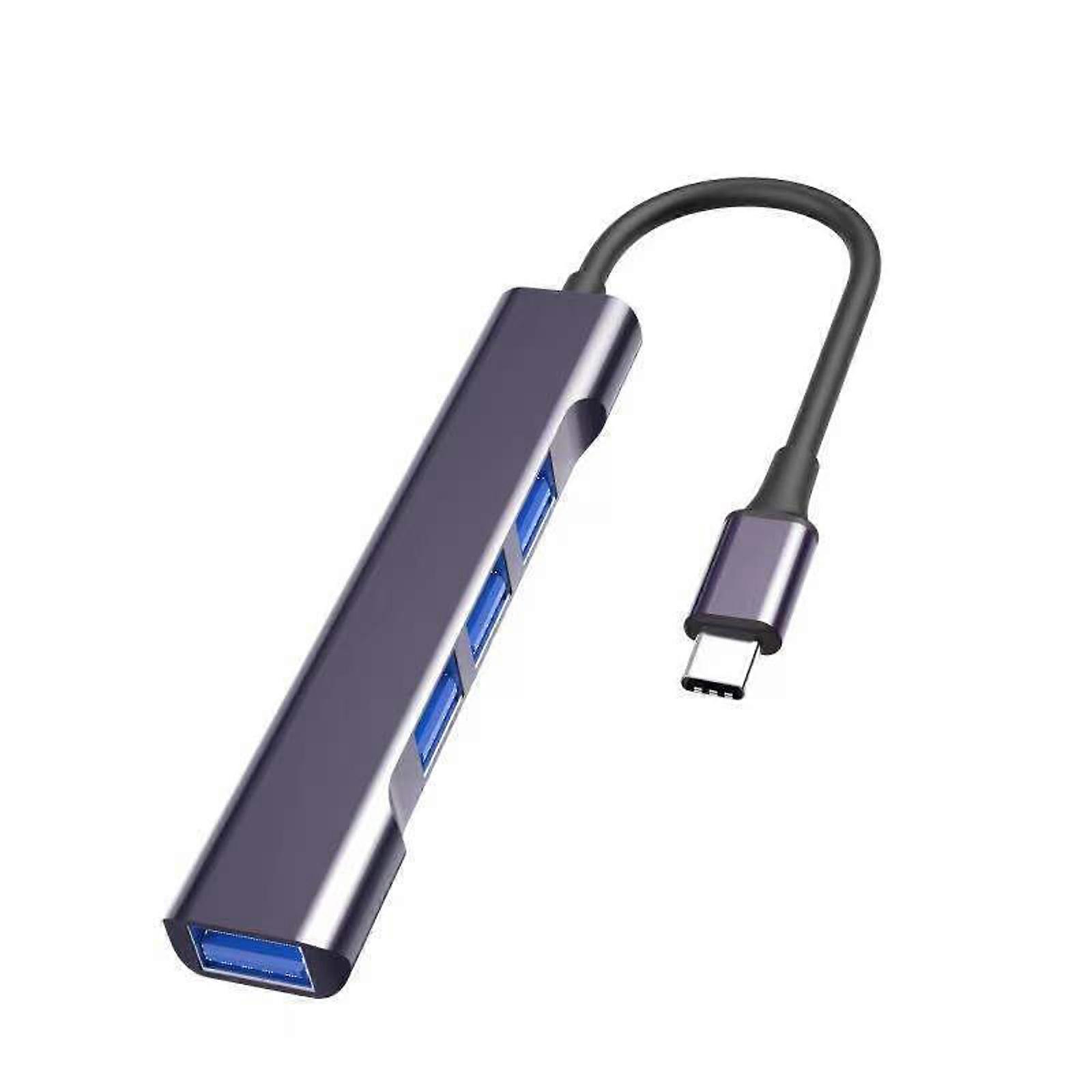 USB C/USB Uzatma Kablosu USB Splitter USB C/USB Erkek - 3xUSB2.0+1xUSB3.0 Splitter Kablo PC Klavyeler Laptop Gri