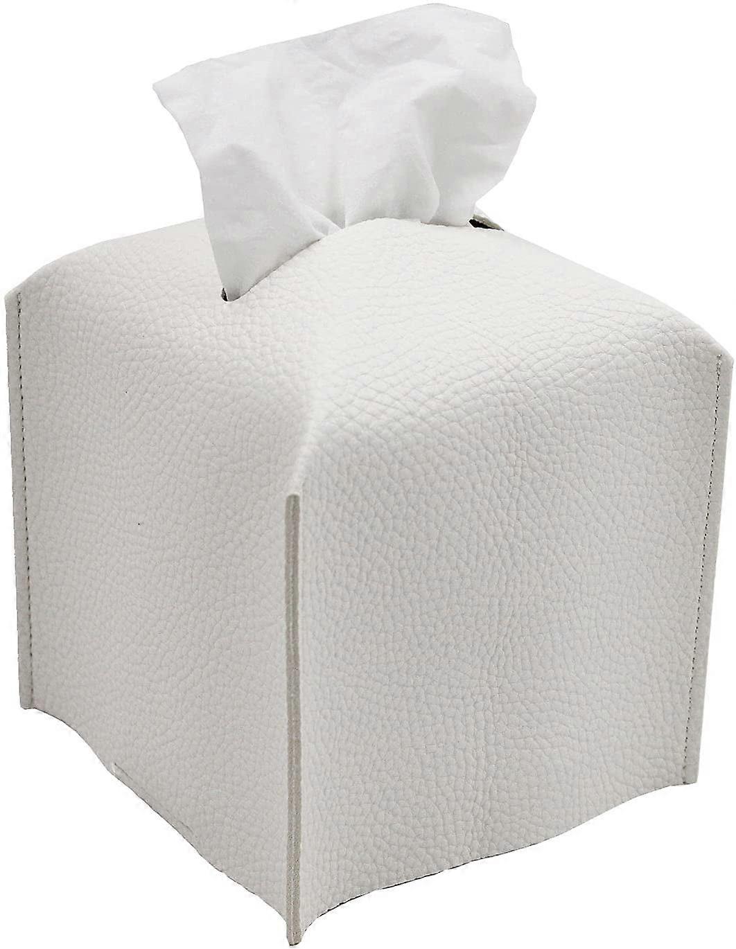 Tissue Box Cover, PU Leather, Home Office Decor
