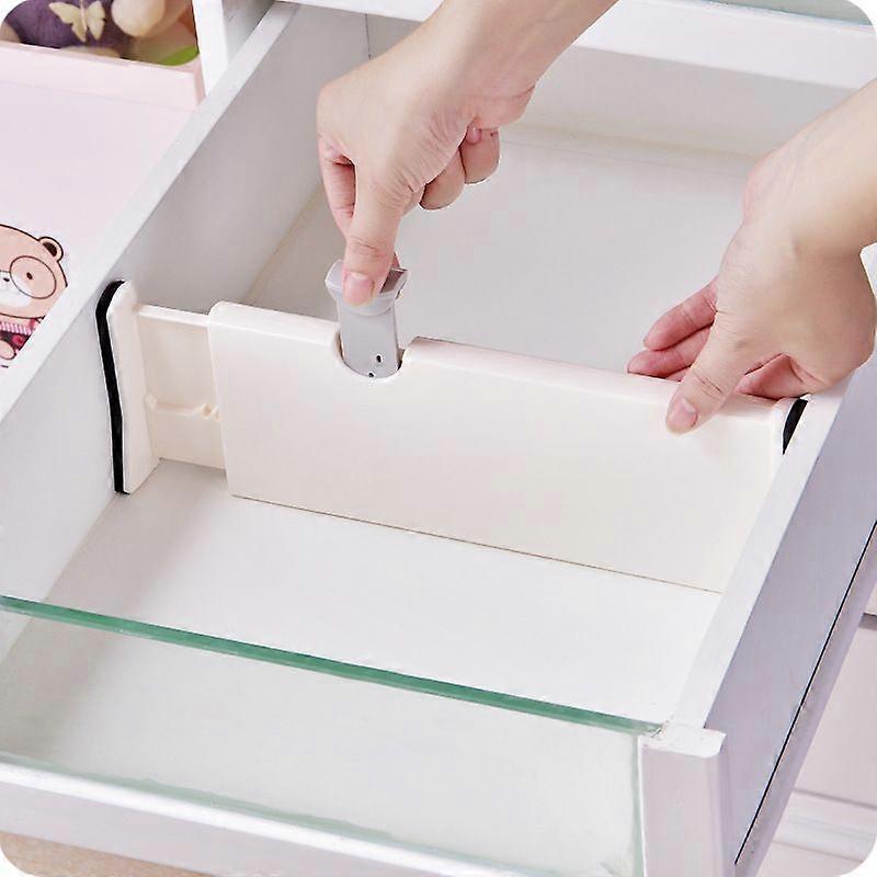 Drawer Dividers (Set of 3), Adjustable Drawer Organizers, (38-54.2 cm, 10 cm Height), Drawer Dividers for Bedroom, Baby Drawers, Office