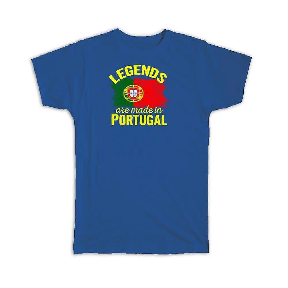 Gift T-Shirt: Legends are Made in Portugal Flag