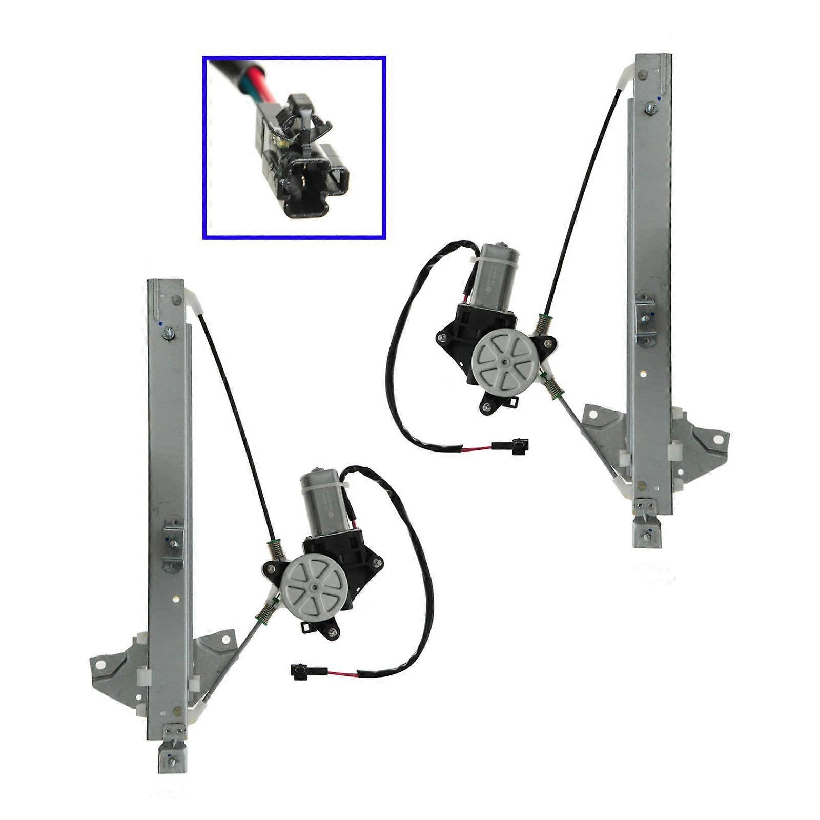 Rear Power Power Window Regulator Motor Set Assembly Compatible with 19951999 Toyota Avalon