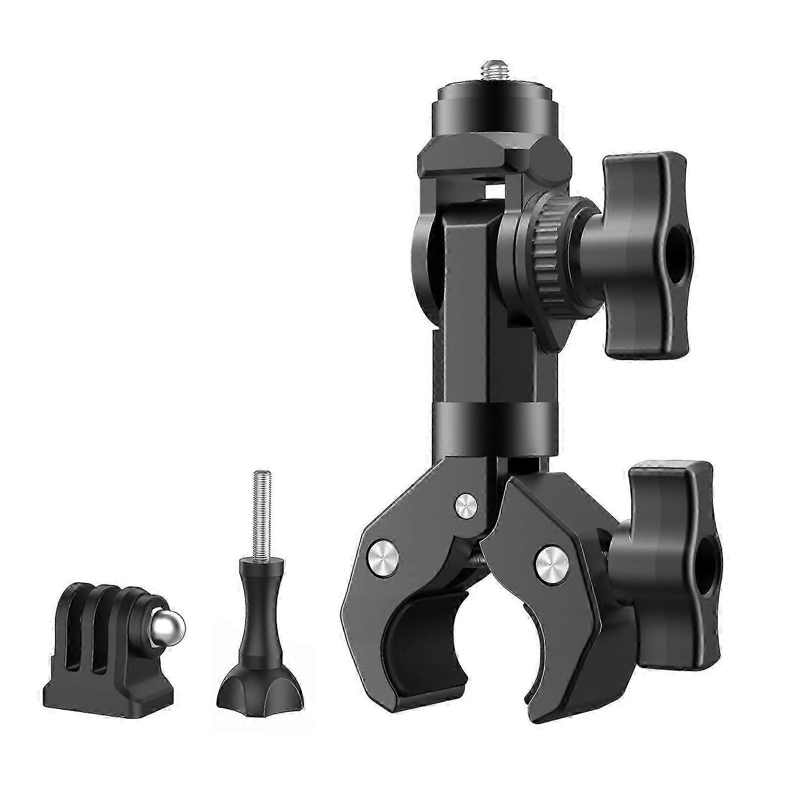 Secure Motorcycle Camera Clamp, Quick Release Handlebar Mount for Outdoor Action Shooting Nylon Fiber Constructions