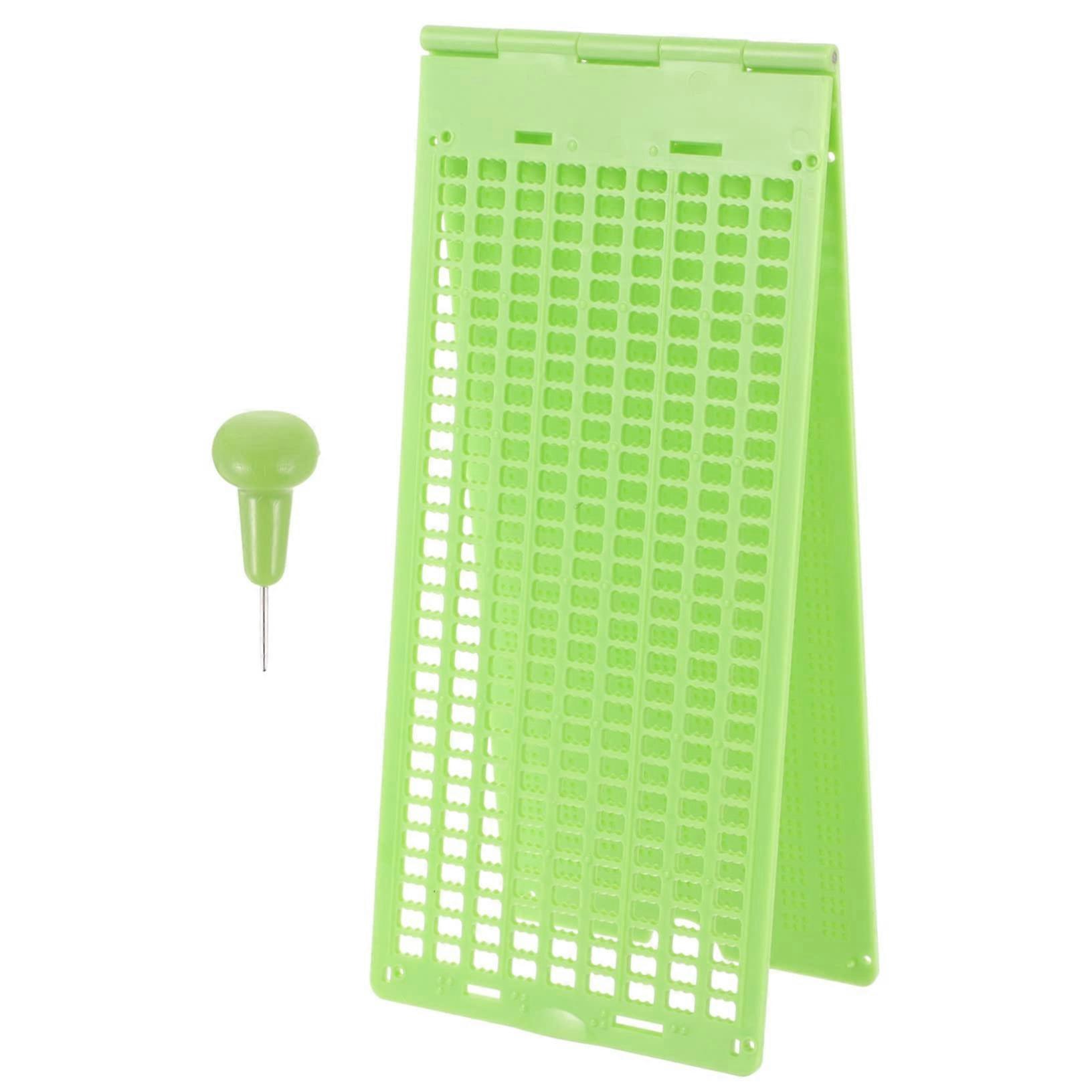 Braille and Stylus Kit for Blind 9-Line 30-Cell Writing Tablet, Lightweight and Portable Learning Aid