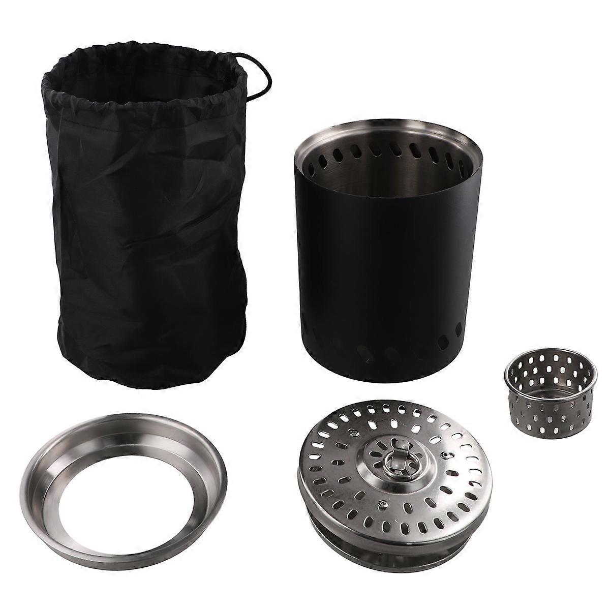 Mini poêle à bois en acier inoxydable