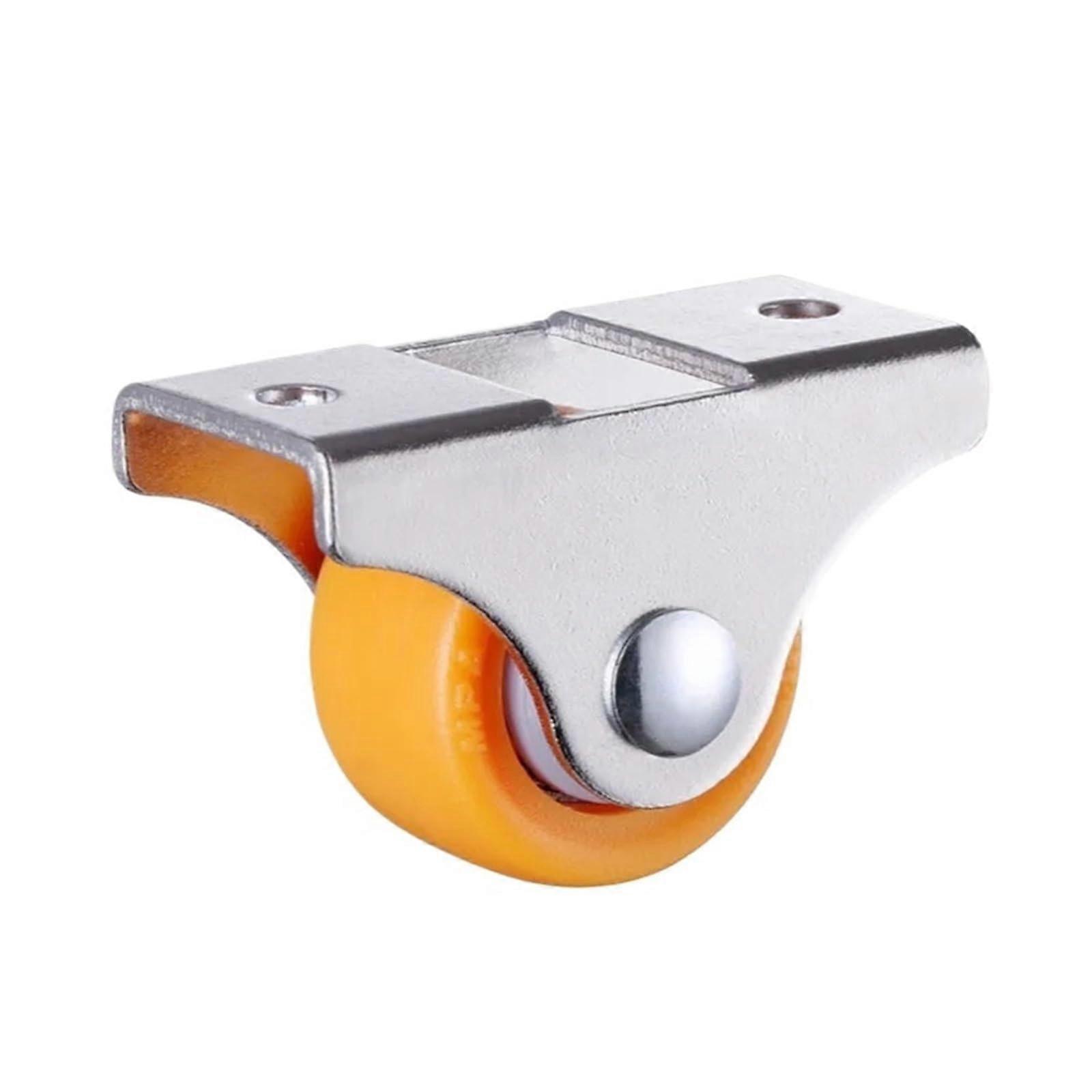4 Pack 1 Inch Furniture Linear Wheels Rigid Plastic Pp Silent Directional Fixed Casters Sliding Door Pulleys