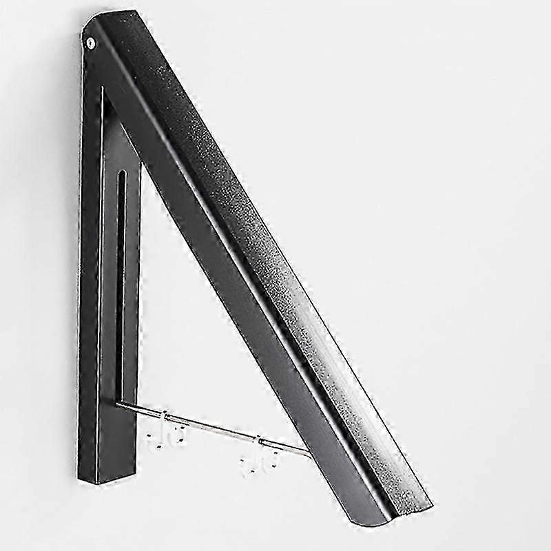 Retractable Wardrobe Bar - Wall-mounted Clothes Rack - Black