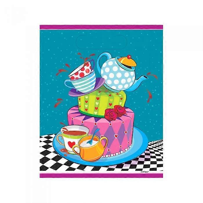 Unique Party Mad Hatters Teapot Party Bags (Pack of 8)