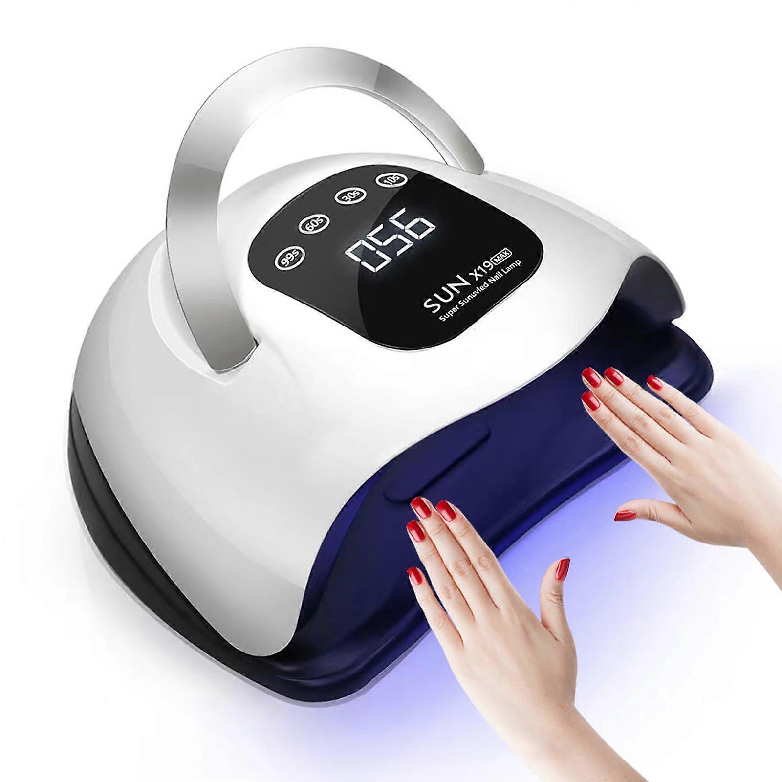 320W UV LED Nail Lamp for Gel Nails, Fast Curing Professional Nail Dryer with 72 Beads, Auto Sensor & 4 Timer Settings