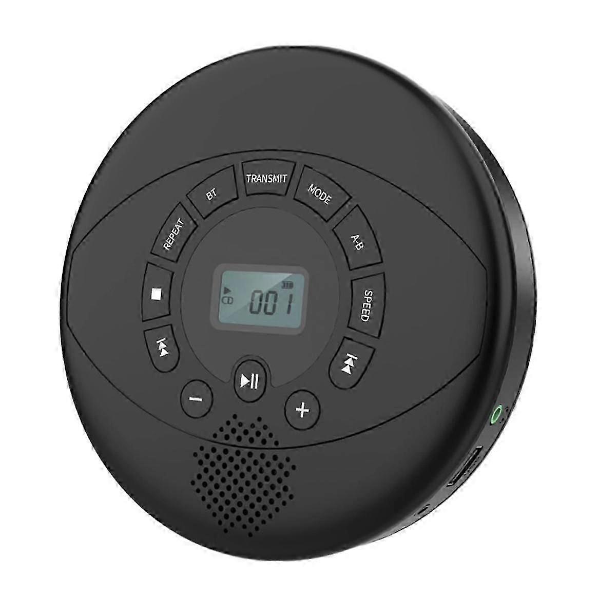 مشغل الأقراص المضغوطة المحمول Walkman Bluetooth CD Walkman مكبر صوت مدمج قابل لإعادة الشحن مشغل أقراص مضغوطة مع USB / AU