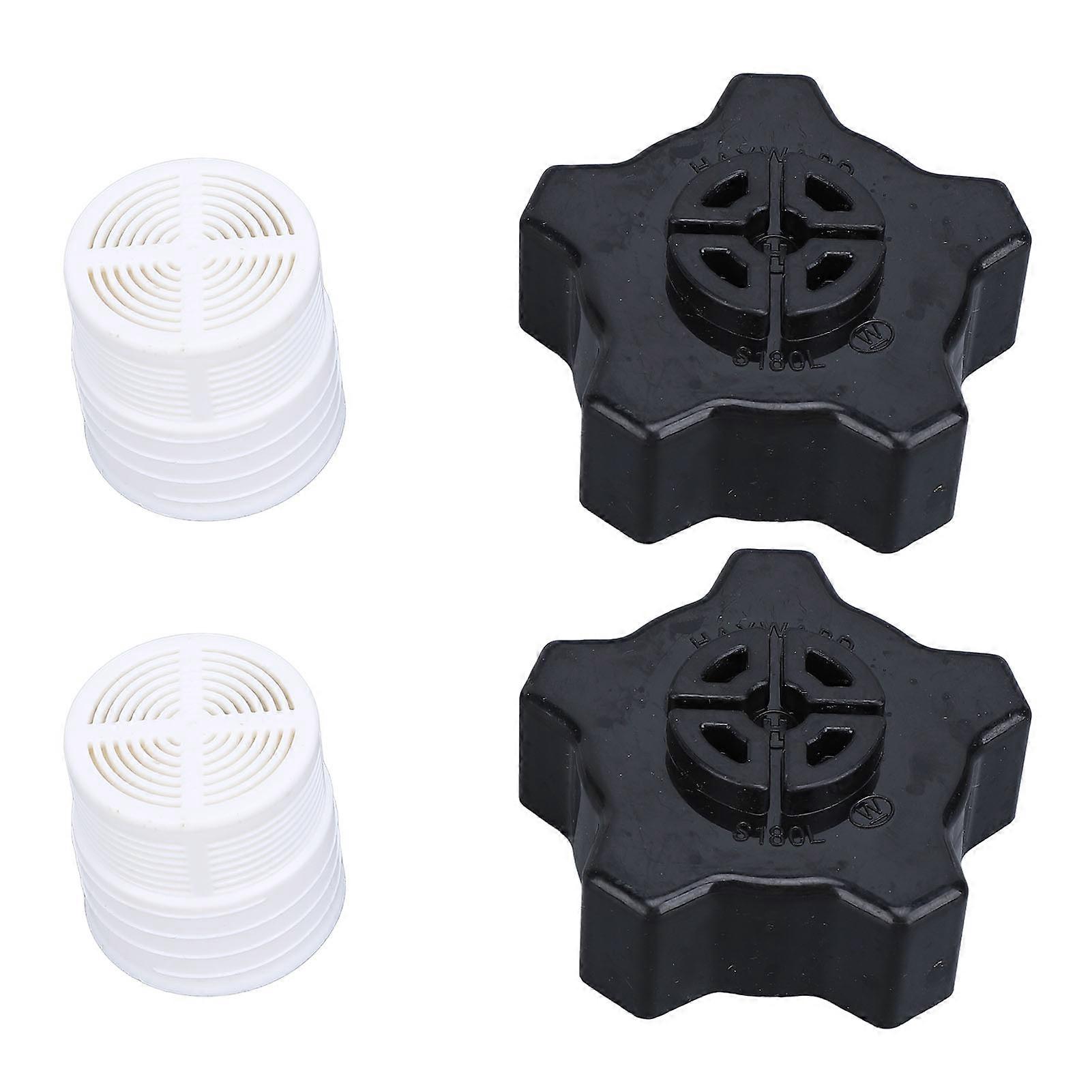 2 Set Drain Cap Assembly Pool Sand Filter Gasket Screen Replacement for SX180LA Pro 