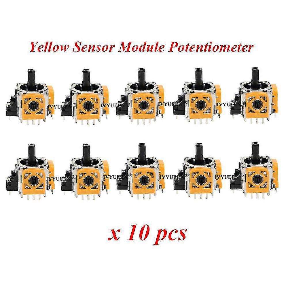 10 Sets Compatible with a Certain Brand Controller 3D Analog Thumb Stick Sensor Module Potentiometer with Thumbstick Caps and Grips