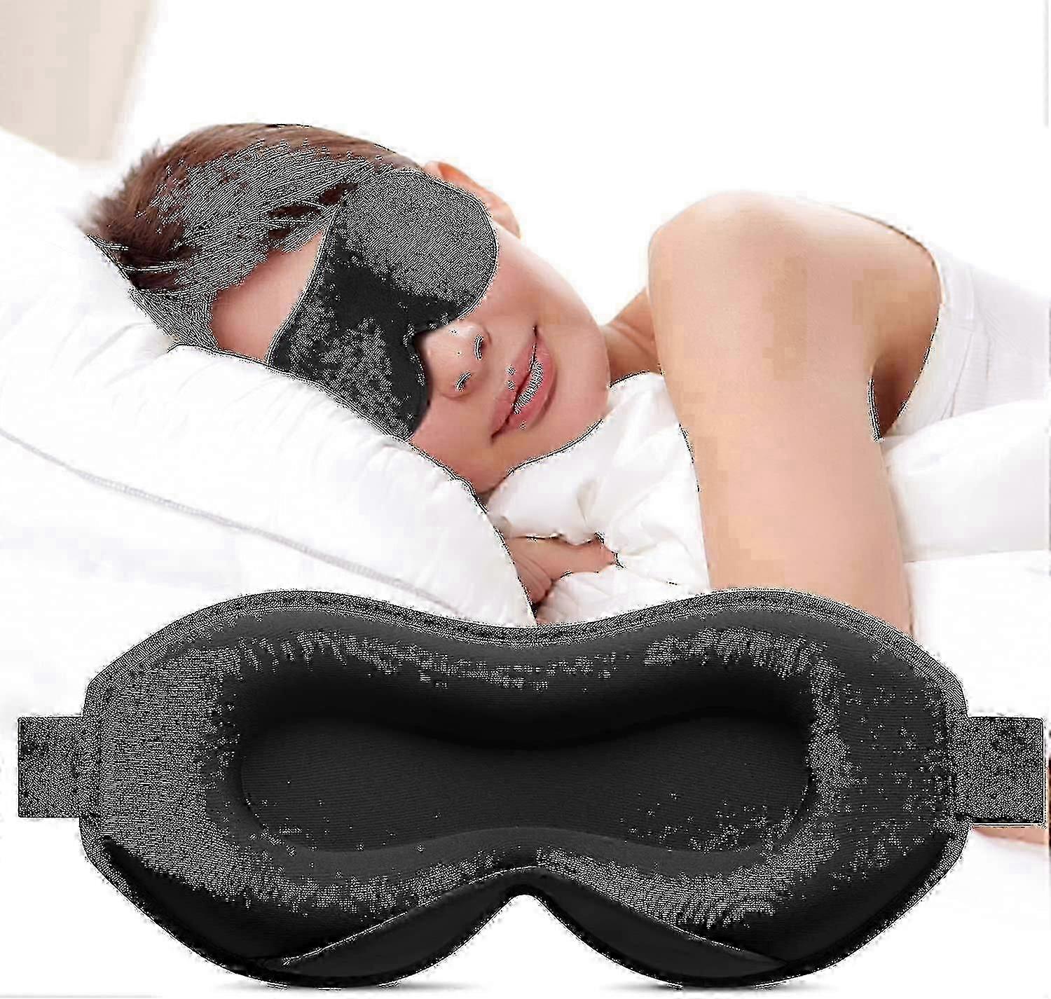3D Ultra Soft Skin-friendly Sleep Mask for Side Sleepers, Upgraded Version for Enhanced Comfort and Support During Restful Sleep