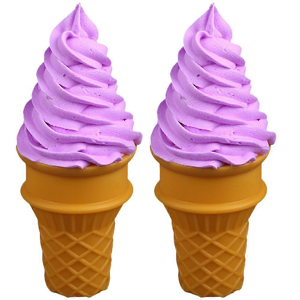 Artificial Ice Cream Sets, Decor for Kids' Play and Photo Projects
