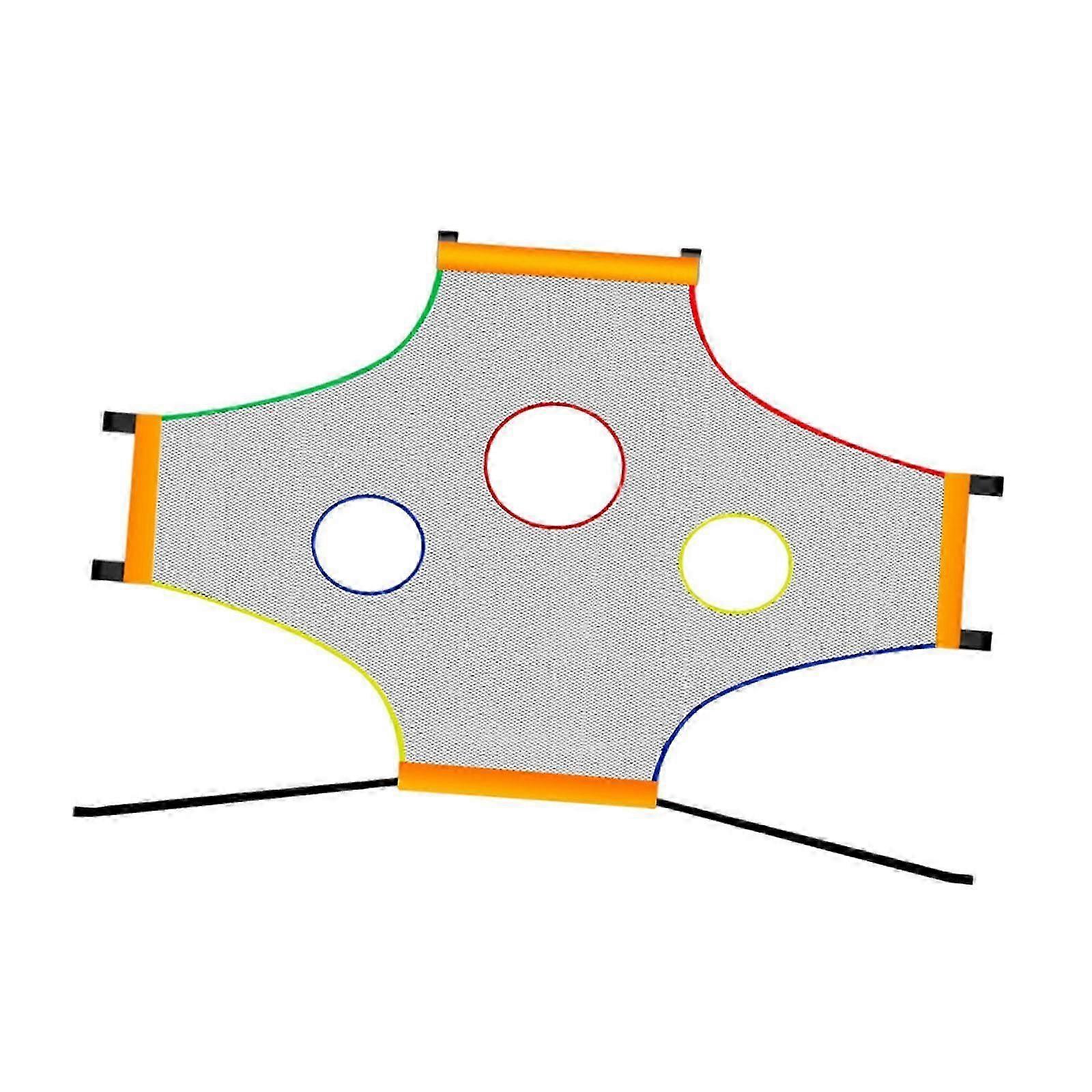 Football Throwing Net Soccer Goal Training Target for Yard Suitable for Players of All Levels 3x2m