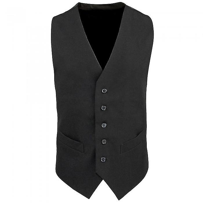Premier Mens Lined Polyester Waistcoat / Catering / Bar Wear