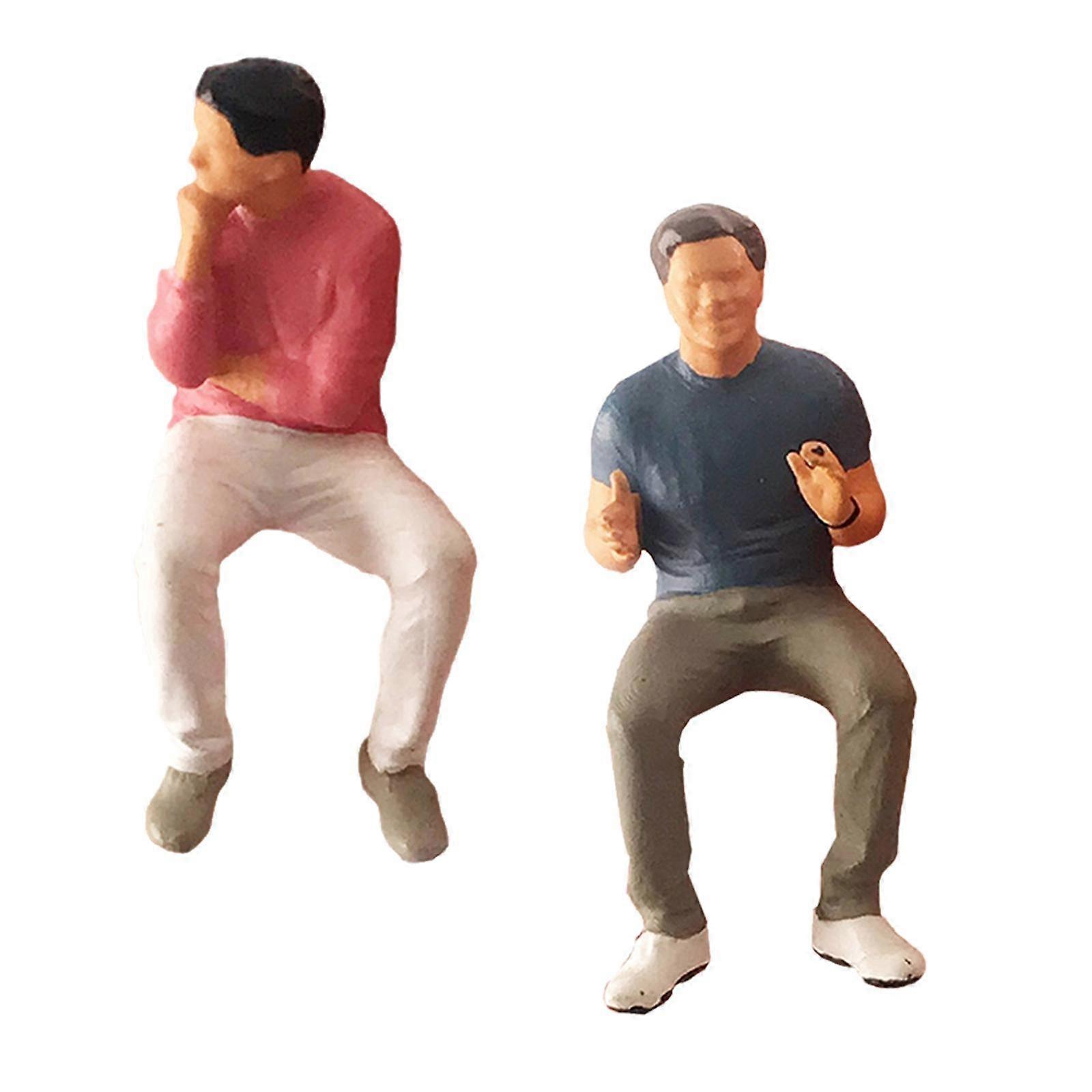 2 Stück 1/64 Figuren Kindergeschenke Harzmodell