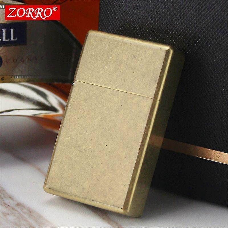 Brass Armor Shield Waterproof Kerosene Lighter Windproof Whole Material Hollowed Out Thickened Lighter Gift