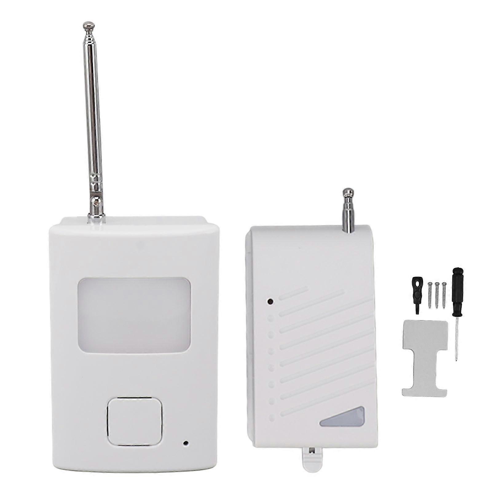 Wireless Voice Activated Call Bell Long Distance Real-time Bed Alarm Pager for Caregivers Elderly Baby Monitor