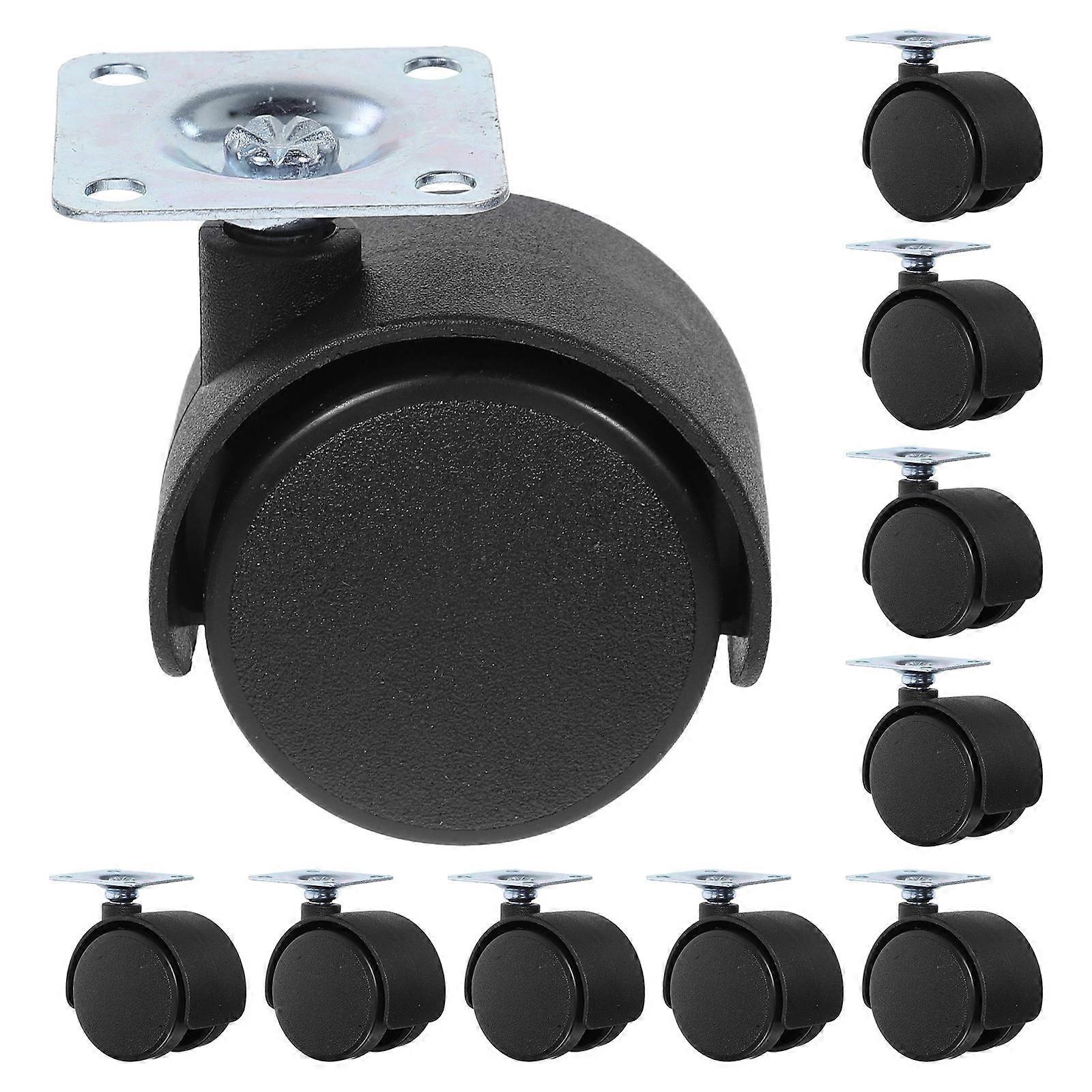 Small Wheels For Cart And Projects Caster Wheels Stable and Reliable Round Shape 12Pcs