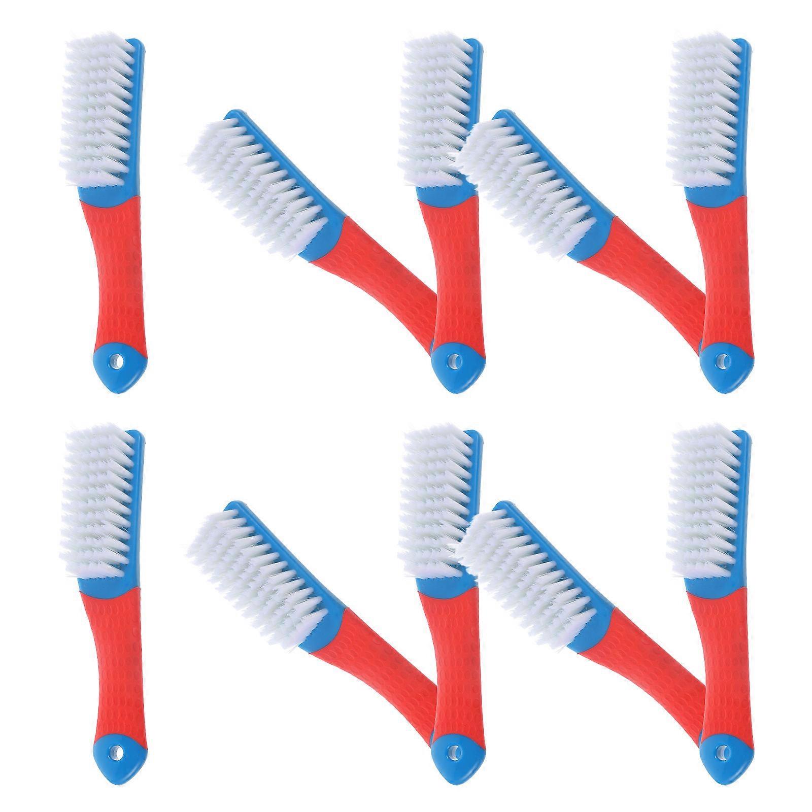 Shoe Brushes For Cleaning Laundry Shoe Brush Multi Functional Design Red Sole Cleaning 10Pcs