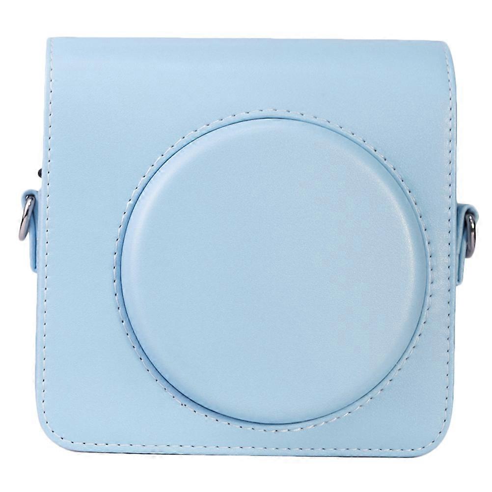 Shockproof Protective Camera Bag with Strap, Compatible Square Pu Case, Easy Access Ports for Family and Friends